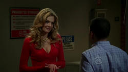 Nicole Steinwedell Cleavage/Tight Dress @ Two and a Half Men s09e09 hdtv720...